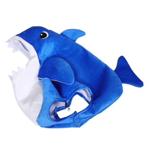FUNOMOCYA Shark Hoodie Kostüm mit Kapuze und Kreatives Halloween Meeres-Tier Outfit Vielseitiges Junge Mädchen-kostüm für Familien Themenpartys von FUNOMOCYA