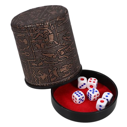 FUNOMOCYA Silencer Würfelbecher mit Würfeln und Rotem Samtbezug Stabiles Bar Dice Storage Case Kompakter Leicht zu Reinigender Party Dice Shaking Cup für Ktv und Familienfeiern FUNOMOCYA Silencer Würfelbecher mit Würfeln und Rotem Samtbezug Stabiles Bar Dice Storage Case Kompakter Leicht zu Reinigender Party Dice Shaking Cup für Ktv und Familienfeiern von FUNOMOCYA