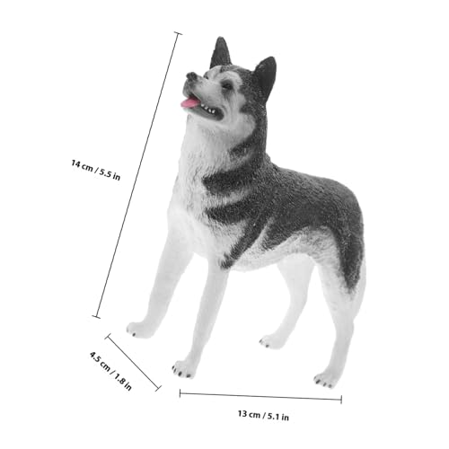 FUNOMOCYA Simulation Husky Hund Modell aus Kunststoff Dekorative Tierfigur Niedliche Hundeskulptur als Lernspielzeug für Leichter Stehender Hund Geschenk für Junge Mädchen FUNOMOCYA Simulation Husky Hund Modell aus Kunststoff Dekorative Tierfigur Niedliche Hundeskulptur als Lernspielzeug für Leichter Stehender Hund Geschenk für Junge Mädchen von FUNOMOCYA