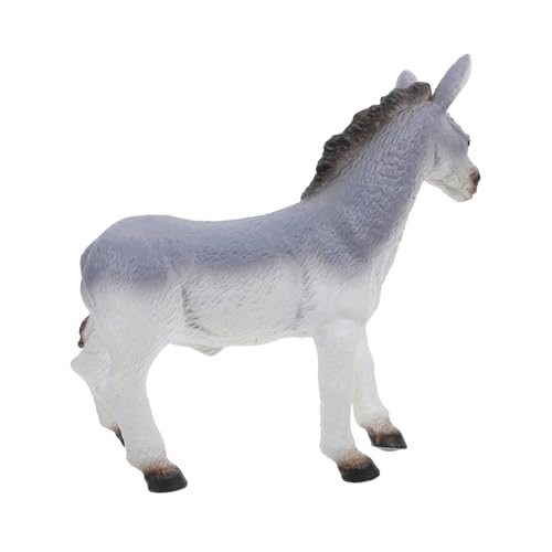 FUNOMOCYA Simuliertes Esel Modell Realistische Tierfigur mit Lebensechter Haltung als Lernspielzeug und Dekoration für Zuhause Weiches Material von FUNOMOCYA