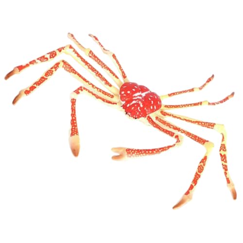FUNOMOCYA Simuliertes Krabbenmodell Meerestier Figur Kunststoff Lernspielzeug Tierfigur Meereswelt Dekoration Aquarium Zubehör von FUNOMOCYA