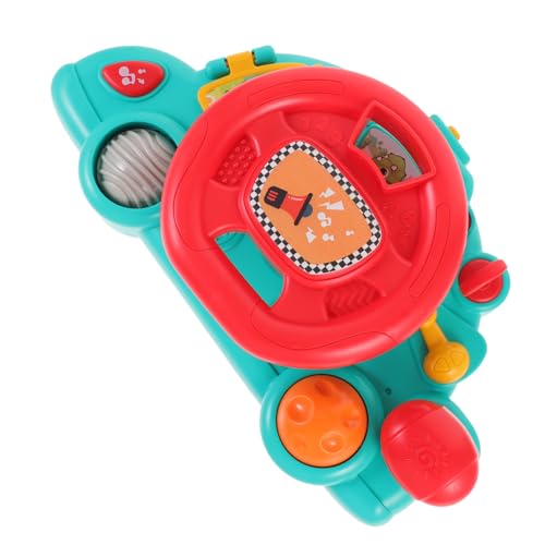 FUNOMOCYA Simuliertes Lenkradspielzeug mit Licht und Sound Mehrfunktionales für Kleinkinder Motorische Lernspielzeug für Frühe Fahrsimulation und Hand Auge Koordination von FUNOMOCYA