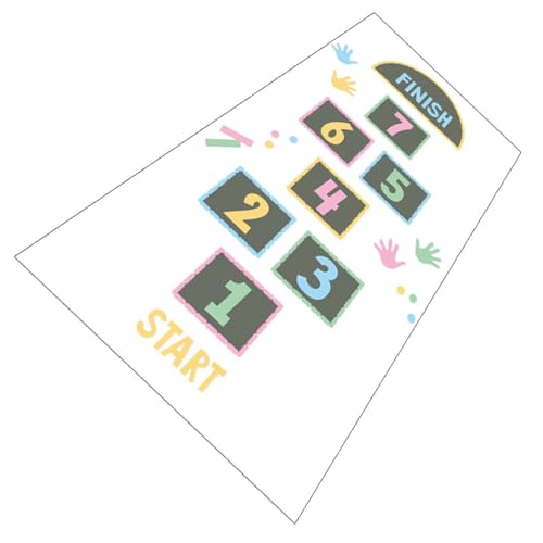 FUNOMOCYA Spielteppich Zahlen Spiel Wand Bodenaufkleber rutschfest Langlebig Abnehmbar für Kinderzimmer Indoor Spielspaß von FUNOMOCYA