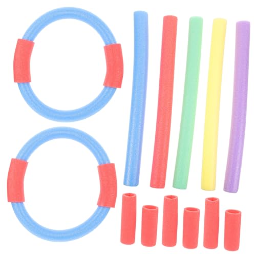 FUNOMOCYA Tauchspielzeug Schwimmbad Tauchringe aus Verschleißfestem Material Bunte Schwimmnudeln mit Verbindungsstücken für Unterwasser Spiel und Schwimmtraining Sicher Zufällige Farbe von FUNOMOCYA