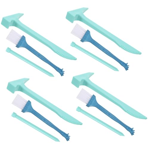 FUNOMOCYA Teiliges Ausgrabungsset für Hammer Meißel und Pinsel Pädagogisches Edelstein Mining Kit Kreatives DIY Handfertigkeit und von FUNOMOCYA