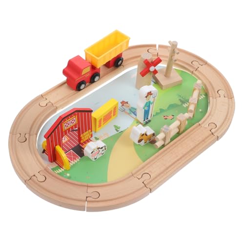 FUNOMOCYA Teiliges Holzbauernhof Zugspielzeug für Kleinkinder Pädagogisches Lernspielzeug mit Robusten Schienen Fördert Kreativität Feinmotorik und Sprachentwicklung für Ab Jahren FUNOMOCYA Teiliges Holzbauernhof Zugspielzeug für Kleinkinder Pädagogisches Lernspielzeug mit Robusten Schienen Fördert Kreativität Feinmotorik und Sprachentwicklung für Ab Jahren von FUNOMOCYA