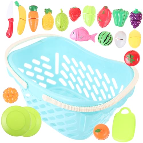 FUNOMOCYA Teiliges Kinderküche Set Realistische Gemüse und Obst Simulation Glatte Kunststoffoberfläche Pädagogisches Rollenspiel für Jungen und Mädchen Kreatives Zufällige von FUNOMOCYA