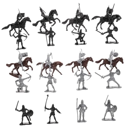 FUNOMOCYA Teiliges Miniatur Ritter Soldaten Figuren Wetterfeste Kunststoff Modelle für Sandtisch Dekor Detailreiche Mittelalterliche Reiter und Pferde für Innen Außendekoration FUNOMOCYA Teiliges Miniatur Ritter Soldaten Figuren Wetterfeste Kunststoff Modelle für Sandtisch Dekor Detailreiche Mittelalterliche Reiter und Pferde für Innen Außendekoration von FUNOMOCYA