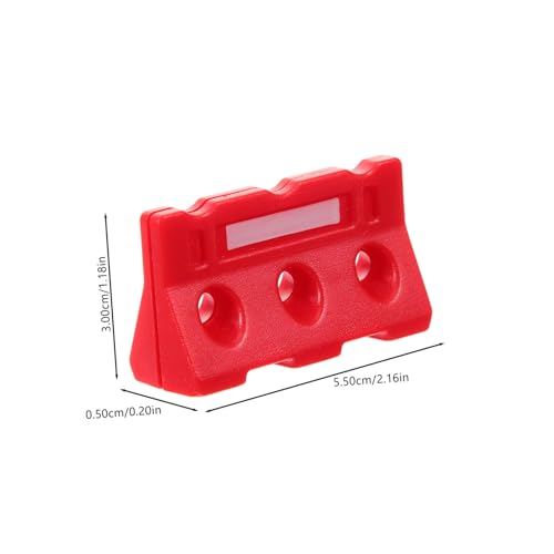 FUNOMOCYA Teiliges Miniatur Verkehrszeichen Spielset aus Sicherem Leichter Verkehrslernspielzeug mit Roten und Gelben Straßensperren zur Verkehrserziehung und Spielerischen von FUNOMOCYA
