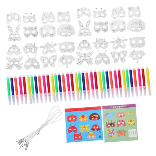 FUNOMOCYA Tiermasken zum Bemalen DIY Bastelset für Papiermasken und Stiften Leichte Bequeme Tiergesichtsmasken für Geburtstage Halloween Schulaktivitäten und Kreative Kunstprojekte FUNOMOCYA Tiermasken zum Bemalen DIY Bastelset für Papiermasken und Stiften Leichte Bequeme Tiergesichtsmasken für Geburtstage Halloween Schulaktivitäten und Kreative Kunstprojekte von FUNOMOCYA
