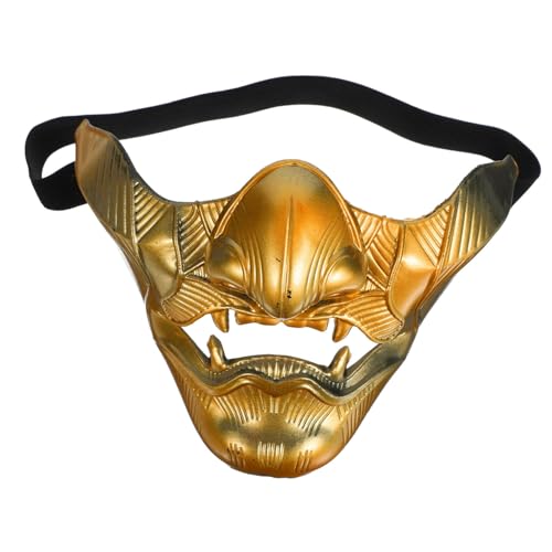 FUNOMOCYA Traditionelle Japanische Hannya Maske aus Halbes Gesicht für Cosplay Party Bühnenauftritte Unisex Detailgenau Langlebig Lebendige Darstellung Japanischer Kultur von FUNOMOCYA