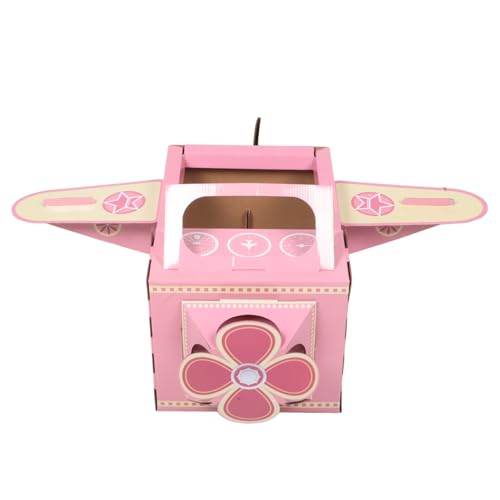 FUNOMOCYA Tragbares Flugzeugkostüm aus Karton mit Drehbarem Propeller DIY Bastelset für Kleinkinder Sicheres und Bequemes für Fantasievolles Rollenspiel von FUNOMOCYA