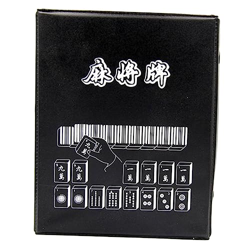 FUNOMOCYA Tragbares Mini Mahjong Reise Kompakter Aufbewahrungsbox Leichtes Kleines Chinesisches Strategiespiel für Familie Freunde und Partyspaß von FUNOMOCYA