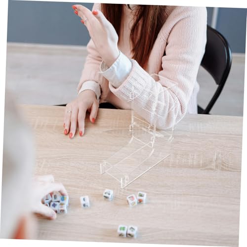 FUNOMOCYA Transparenter Acryl Würfelturm mit Tablett Tragbarer Dice Tower für Brettspiele Fairer Würfelwurf Geeignet für Würfelspiele und Tabletop Gaming von FUNOMOCYA