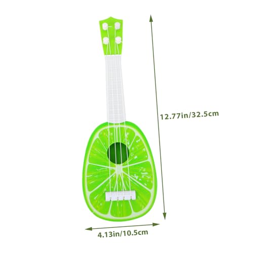 FUNOMOCYA Ukulele Musikinstrument aus Robustem Kunststoff Pädagogisches Anfängerinstrument für Jungen und Mädchen Frühes Musikalisches Lernspielzeug für Musikförderung und Zufällige Farbe von FUNOMOCYA