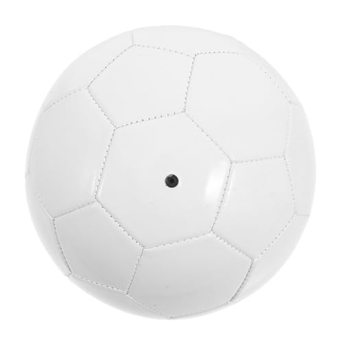 FUNOMOCYA Unbedruckter Weißer Fußball PVC DIY Handbemalt Unfertiger Fußball für Malen Basteln Autogramm Spiel und Geschenk von FUNOMOCYA