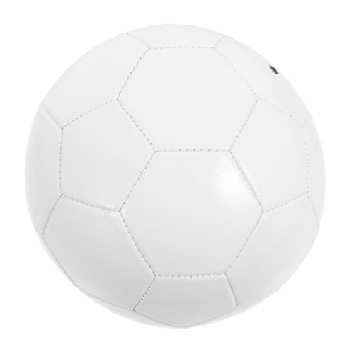 FUNOMOCYA Unfertiger Fußball aus Stabilem Weißer Leerer Ball zum Bemalen Kleines DIY Spielfußballmodell für Wiederverwendbar für und Fußballtraining von FUNOMOCYA