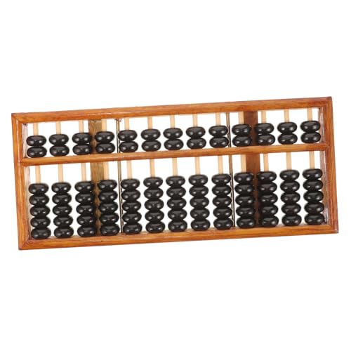 FUNOMOCYA Vintage Holz Abakus für Spalten Perlen Tragbarer Rechenhilfe Schulbedarf Lernspielzeug Gehirnentwicklung und Hand Auge koordination von FUNOMOCYA