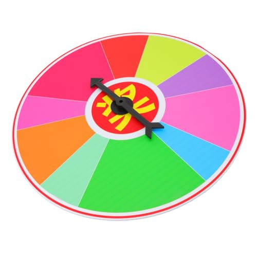 FUNOMOCYA Wall Hanging Prize Wheel Kleine Scheibe für Party Lotteriespiele mit Selbstbeschreibbarer Oberfläche Kompakt Tragbar und Einfach zu Bedienen für Geburtstagsfeiern und von FUNOMOCYA