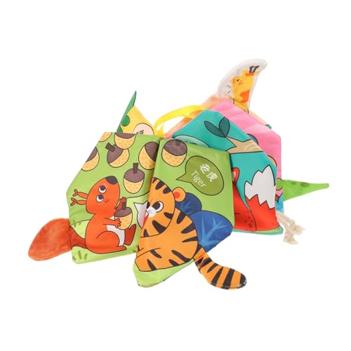 FUNOMOCYA Weiche Bücher aus Crinkle Touch Tierische Stoffbuch Spielzeuge für Junge Mädchen Monate Beißfest Interaktive Frühpädagogische Lernbücher für Jungen und Mädchen von FUNOMOCYA