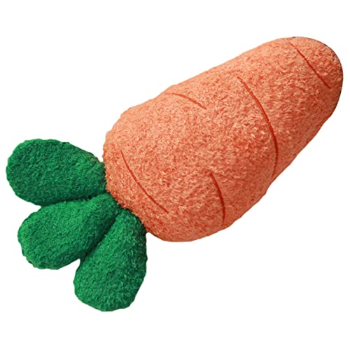 FUNOMOCYA Weiches Plüsch Karottenkissen Kuscheliges Hasenspielzeug als Schlaf und Dekokissen für Erwachsene Niedliches Umarmungsspielzeug für Sofa Schlafzimmer Büro von FUNOMOCYA