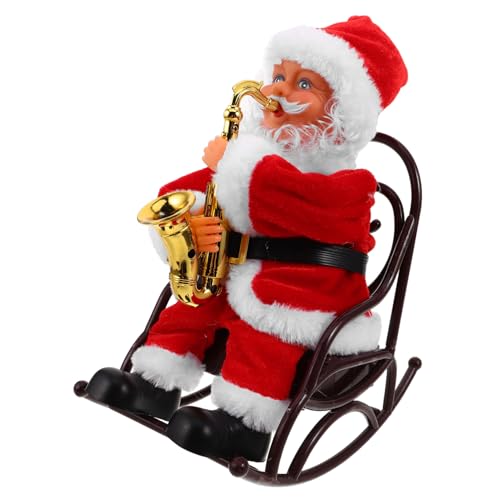 FUNOMOCYA Weihnachtsmann Weihnachtsspielzeug Kreatives Elektrisches Entzückender Weihnachtsmann Kleiner Elektrischer Weihnachtsspielzeug Dekor Party von FUNOMOCYA