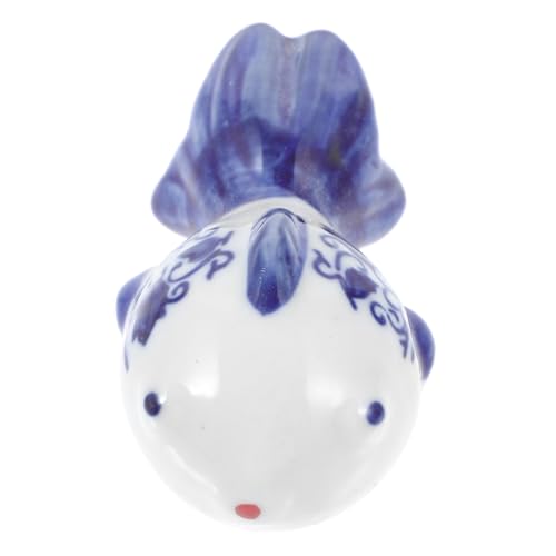 FUNOMOCYA Aquarium-Ornament Mit Schwimmendem Goldfisch-Design Keramik-Artikel Für Aquarien-Dekoration Unterwasser-bastelarbeiten Für Fische von FUNOMOCYA