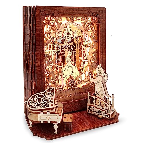 FUNPOLA Die Schöne und das Biest 3D Puzzle für Erwachsene – Die Schöne und das Biest 3D Puzzle – 3D Holzpuzzle Marchenbuch - Dekor für Kinder und Erwachsene (Die Schöne und das Biest) FUNPOLA Die Schöne und das Biest 3D Puzzle für Erwachsene – Die Schöne und das Biest 3D Puzzle – 3D Holzpuzzle Marchenbuch - Dekor für Kinder und Erwachsene (Die Schöne und das Biest) von FUNPOLA