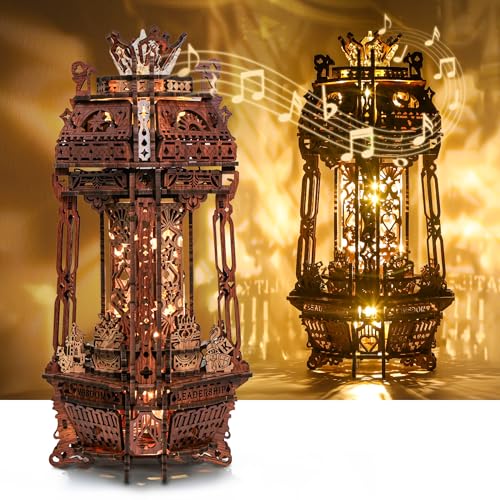 FUNPOLA LED 3D Holz Puzzle Poker Welt Projektor Lampe - DIY Bastelset mit LED Lichtern und Spieluhr - Kreative Poker-Thema Lampe, Nachtlicht Geschenk für Home Décor FUNPOLA LED 3D Holz Puzzle Poker Welt Projektor Lampe - DIY Bastelset mit LED Lichtern und Spieluhr - Kreative Poker-Thema Lampe, Nachtlicht Geschenk für Home Décor von FUNPOLA