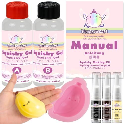 Obst Squishy Bastelset Flüssigsilikon Banane Silikonform Farbpaste Obst Squishy Bastelset Flüssigsilikon Banane Silikonform Farbpaste von FUNSHOWCASE