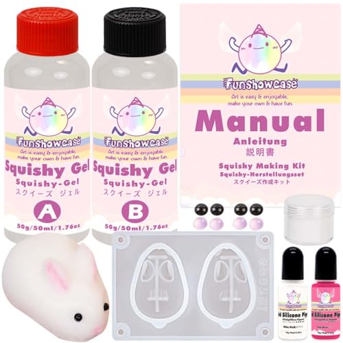 Squishy Bastelset Flüssigsilikon Hase Silikonform Flockpulver Pigment Squishy Bastelset Flüssigsilikon Hase Silikonform Flockpulver Pigment von FUNSHOWCASE