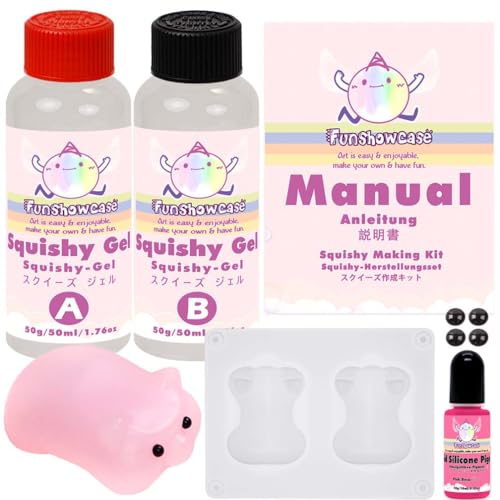 Squishy Bastelset Flüssigsilikon Schwein Silikonform Pigment Squishy Bastelset Flüssigsilikon Schwein Silikonform Pigment von FUNSHOWCASE