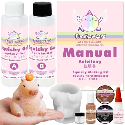 Tier Squishy Bastelset Capybara Silikonform Flüssigsilikon Flockpulver Pigmentpaste Tier Squishy Bastelset Capybara Silikonform Flüssigsilikon Flockpulver Pigmentpaste von FUNSHOWCASE
