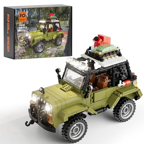 FUNWHOLE Dschungel Geländewagen SUV Beleuchteter Baustein Bausatz - Technic Auto Modell LED Licht Konstruktionsbausatz 500 Teile für Erwachsene und Teenager FUNWHOLE Dschungel Geländewagen SUV Beleuchteter Baustein Bausatz - Technic Auto Modell LED Licht Konstruktionsbausatz 500 Teile für Erwachsene und Teenager von FUNWHOLE