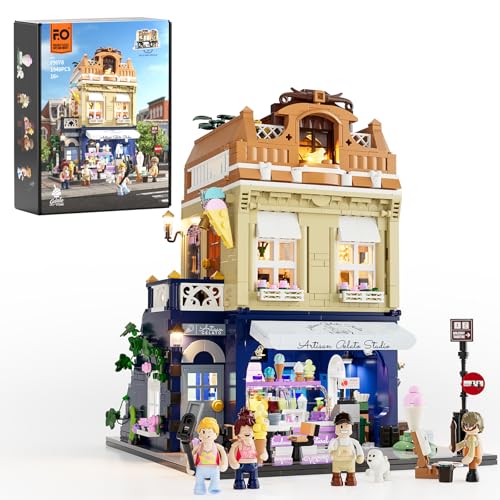 FUNWHOLE Stadtleben Eisdiele Klemmbausteine Haus mit Licht, 1948Pcs Modular Building Set, nur Bedruckte Steine,Geschenk & Display-Modell für Baustein- und Feinschmeckerfans,Alter 16+,F9078 FUNWHOLE Stadtleben Eisdiele Klemmbausteine Haus mit Licht, 1948Pcs Modular Building Set, nur Bedruckte Steine,Geschenk & Display-Modell für Baustein- und Feinschmeckerfans,Alter 16+,F9078 von FUNWHOLE