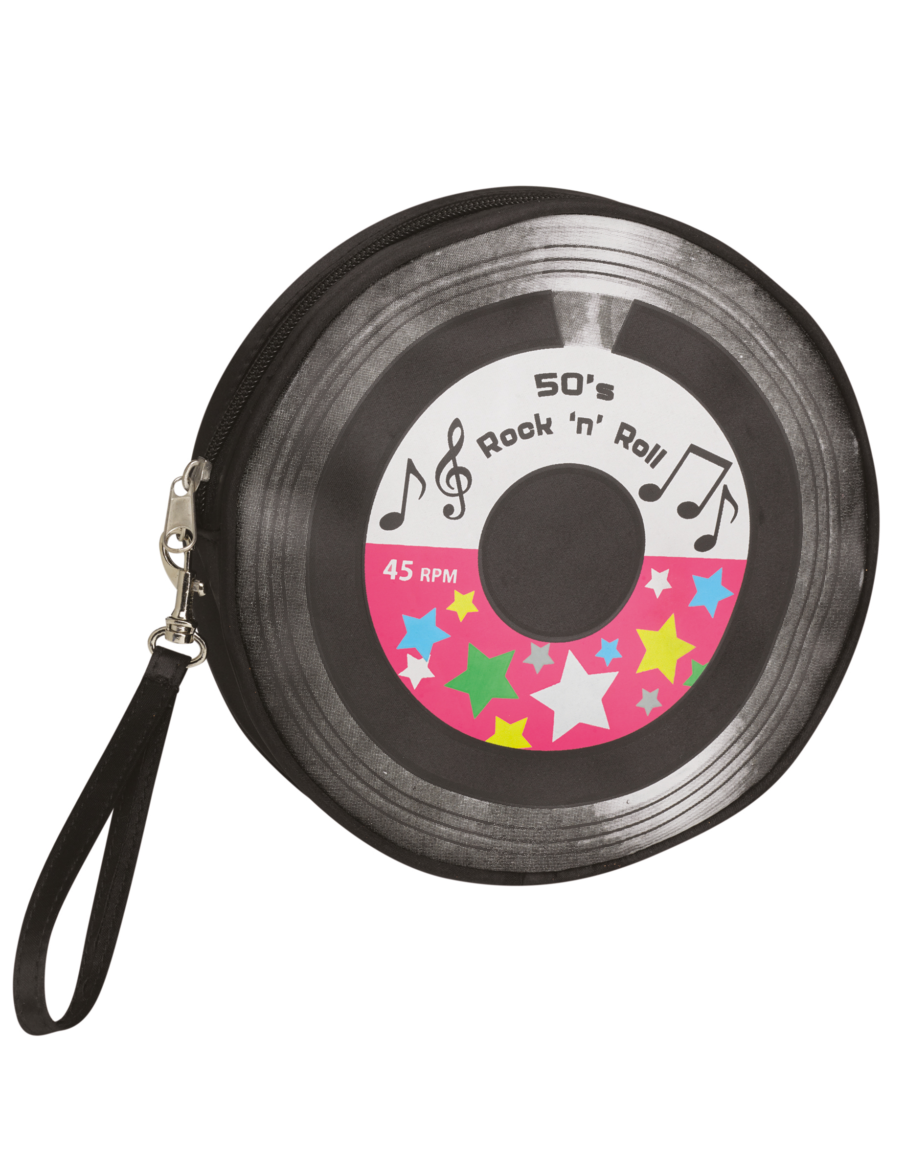 50er-Jahre Handtasche Rock`n Roll Vinyl-Style schwarz-bunt 50er-Jahre Handtasche Rock`n Roll Vinyl-Style schwarz-bunt von FUNWORLD