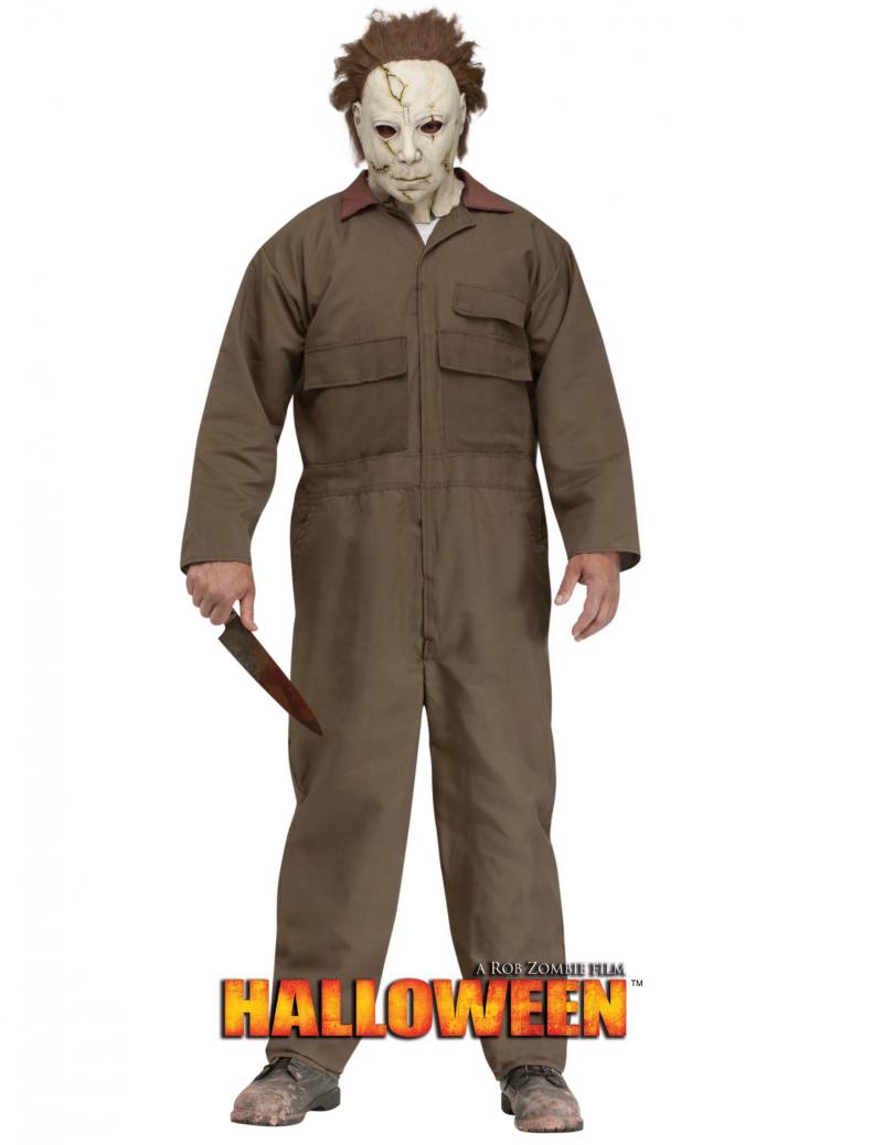 Michael Myers Kostüm für Halloween khaki von FUNWORLD