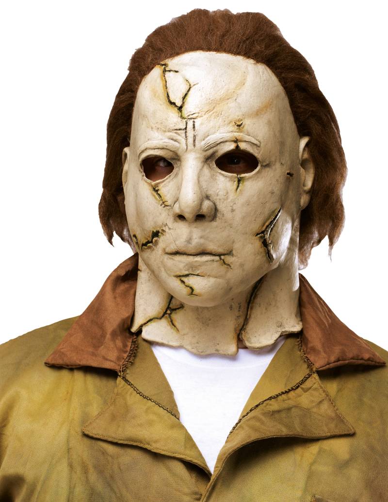 Michael Myers-Maske Halloween-Accessoire beige von FUNWORLD