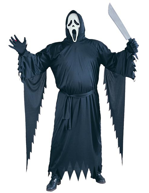 Original Scream Kostüm XXL schwarz von FUNWORLD