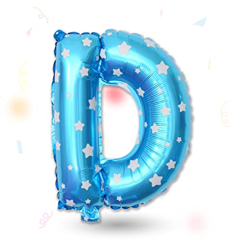 FUNXGO Folienballon Buchstaben Blau D - Buchstaben Luftballon Klein D - ca. 40cm Nur Luftfüllung - Ideal für Geburtstag, Hochzeit & Party Deko - Ballon Buchstabe D Blau FUNXGO Folienballon Buchstaben Blau D - Buchstaben Luftballon Klein D - ca. 40cm Nur Luftfüllung - Ideal für Geburtstag, Hochzeit & Party Deko - Ballon Buchstabe D Blau von FUNXGO