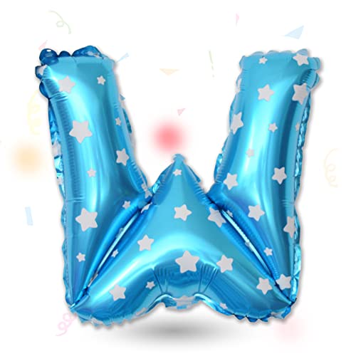 FUNXGO Folienballon Buchstaben Blau W - Buchstaben Luftballon Klein W - ca. 40cm Nur Luftfüllung - Ideal für Geburtstag, Hochzeit & Party Deko - Ballon Buchstabe W Blau FUNXGO Folienballon Buchstaben Blau W - Buchstaben Luftballon Klein W - ca. 40cm Nur Luftfüllung - Ideal für Geburtstag, Hochzeit & Party Deko - Ballon Buchstabe W Blau von FUNXGO