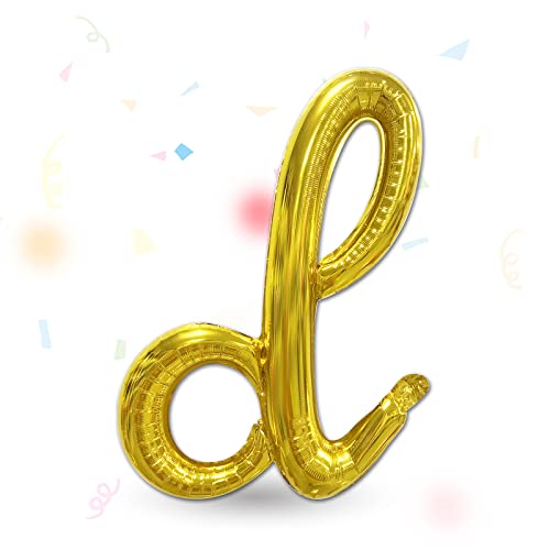 FUNXGO Folienballon Buchstaben Gold d - Buchstaben Luftballon Klein d - ca. 40cm Nur Luftfüllung - Ideal für Geburtstag, Hochzeit & Party Deko - Ballon Buchstabe D Gold FUNXGO Folienballon Buchstaben Gold d - Buchstaben Luftballon Klein d - ca. 40cm Nur Luftfüllung - Ideal für Geburtstag, Hochzeit & Party Deko - Ballon Buchstabe D Gold von FUNXGO