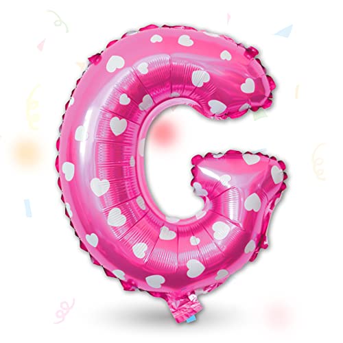 FUNXGO Folienballon Buchstaben Pink G - Buchstaben Luftballon Klein G - ca. 40cm Nur Luftfüllung - Ideal für Geburtstag, Hochzeit & Party Deko - Ballon Buchstabe G Pink FUNXGO Folienballon Buchstaben Pink G - Buchstaben Luftballon Klein G - ca. 40cm Nur Luftfüllung - Ideal für Geburtstag, Hochzeit & Party Deko - Ballon Buchstabe G Pink von FUNXGO