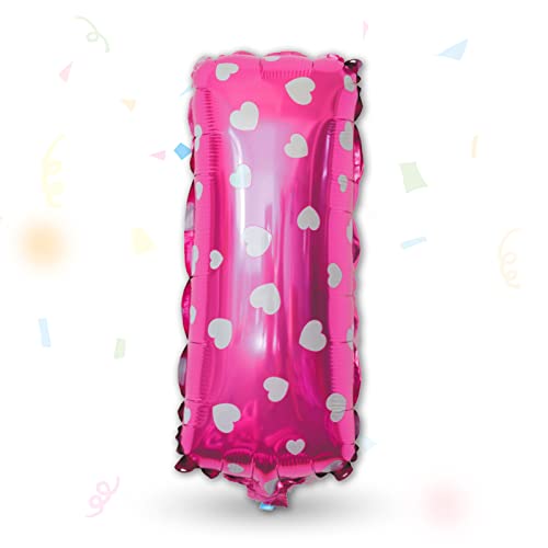 FUNXGO Folienballon Buchstaben Pink I - Buchstaben Luftballon Klein I - ca. 40cm Nur Luftfüllung - Ideal für Geburtstag, Hochzeit & Party Deko - Ballon Buchstabe I Pink FUNXGO Folienballon Buchstaben Pink I - Buchstaben Luftballon Klein I - ca. 40cm Nur Luftfüllung - Ideal für Geburtstag, Hochzeit & Party Deko - Ballon Buchstabe I Pink von FUNXGO