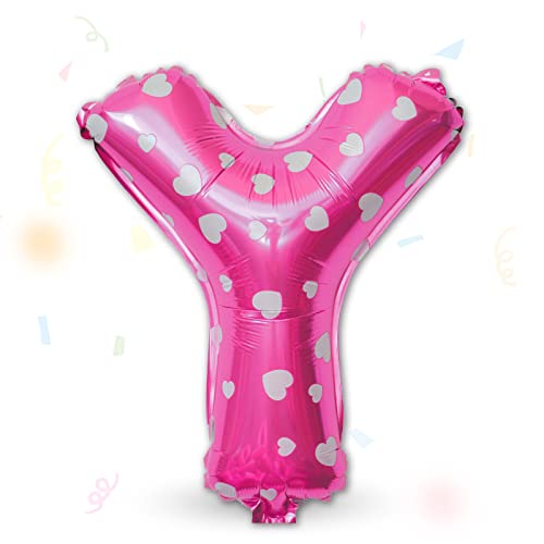 FUNXGO Folienballon Buchstaben Pink Y - Buchstaben Luftballon Klein Y - ca. 40cm Nur Luftfüllung - Ideal für Geburtstag, Hochzeit & Party Deko - Ballon Buchstabe Y Pink FUNXGO Folienballon Buchstaben Pink Y - Buchstaben Luftballon Klein Y - ca. 40cm Nur Luftfüllung - Ideal für Geburtstag, Hochzeit & Party Deko - Ballon Buchstabe Y Pink von FUNXGO