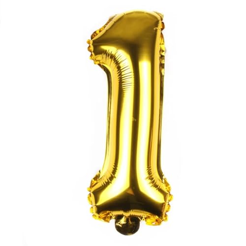 FUNXGO Folienballon Zahl Gold 1 - Zahlen Luftballon Klein 1 - ca. 40cm Nur Luftfüllung - Ideal für Geburtstag, Hochzeit & Party Deko - Ballon Zahl 1 Gold FUNXGO Folienballon Zahl Gold 1 - Zahlen Luftballon Klein 1 - ca. 40cm Nur Luftfüllung - Ideal für Geburtstag, Hochzeit & Party Deko - Ballon Zahl 1 Gold von FUNXGO