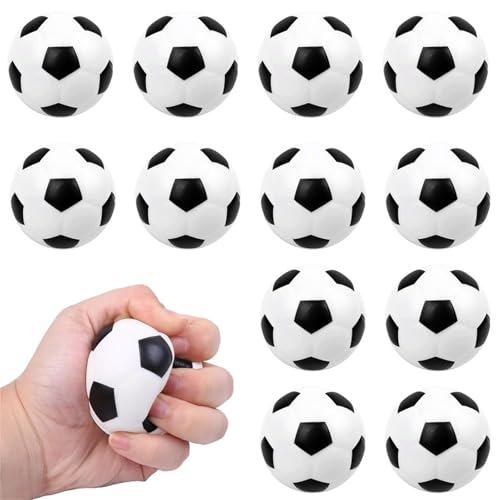 12 Stück Mini Fußball, Mini Schaumstoffbälle Kinder, Weiche Fussball Klein, Fußball Stressbälle, Sportbälle Fussball, Antistressball für Kinder und Erwachsene Fußball Party 12 Stück Mini Fußball, Mini Schaumstoffbälle Kinder, Weiche Fussball Klein, Fußball Stressbälle, Sportbälle Fussball, Antistressball für Kinder und Erwachsene Fußball Party von FUSHENGCHUANG