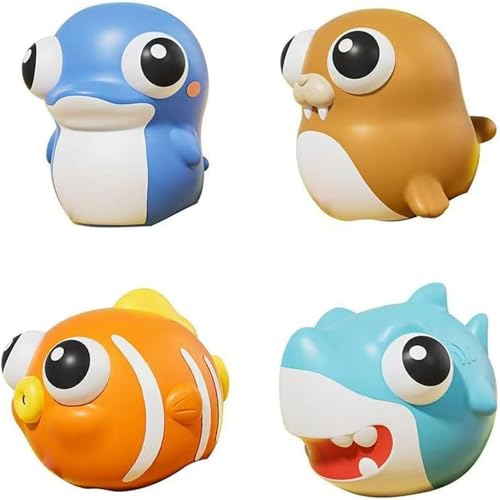 4 Stück Squeeze Spielzeug Tier Popping Out Augen Anti Stress Spielzeug, Lustige Squeeze Sensorische Toys Tier Stressabbau Bälle, Stressbälle Quetsch Spielzeug Stressball für Schule Kinder Erwachsene von FUSHENGCHUANG