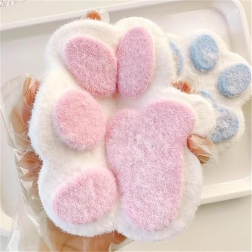 Cat Paw Squishy Big, Katzenpfoten Squeeze Quetschspielzeug, Riesiges Squishy-Spielzeug zum Stressabbau, Entspannungsspielzeug Katzenpfoten-Quetschbälle (Weiß) von FUSHENGCHUANG