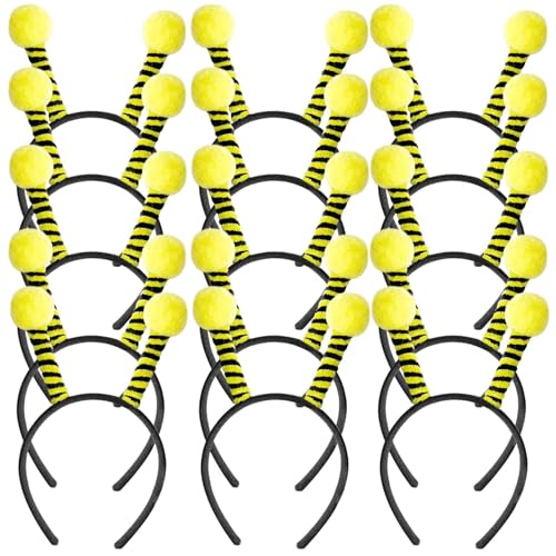 FUSHENGCHUANG 15 Stück Party-Bienen-Tentakel-Kopfbedeckung, niedliche Haarbänder für Mädchen, Party-Bienen-Dekoration, Stirnband FUSHENGCHUANG 15 Stück Party-Bienen-Tentakel-Kopfbedeckung, niedliche Haarbänder für Mädchen, Party-Bienen-Dekoration, Stirnband von FUSHENGCHUANG